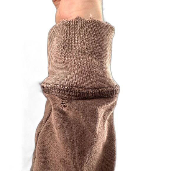 Y2k Old Navy Men's Brown Hooded Long Sleeve Jacket size Medium - Picture 6 of 8